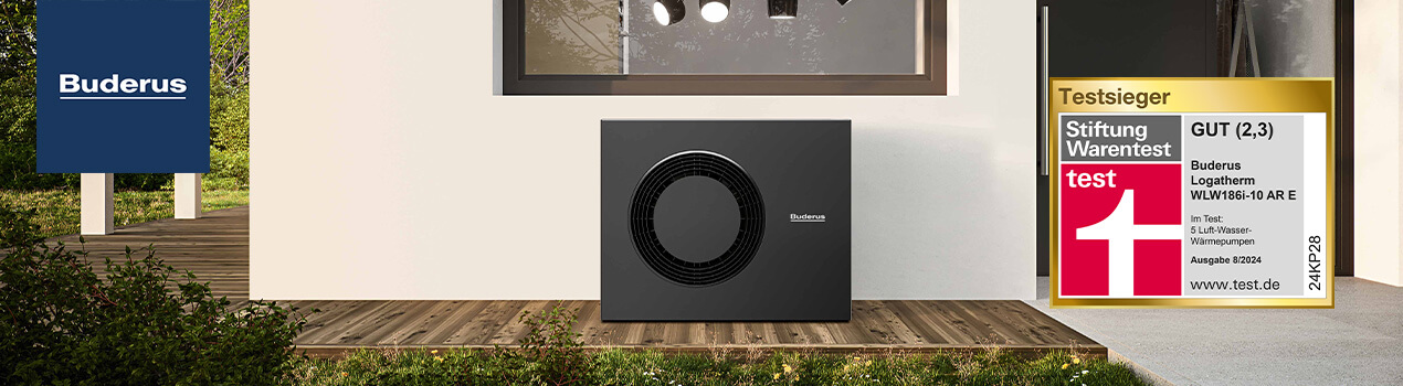 Buderus Testsieger Wärmepumpe