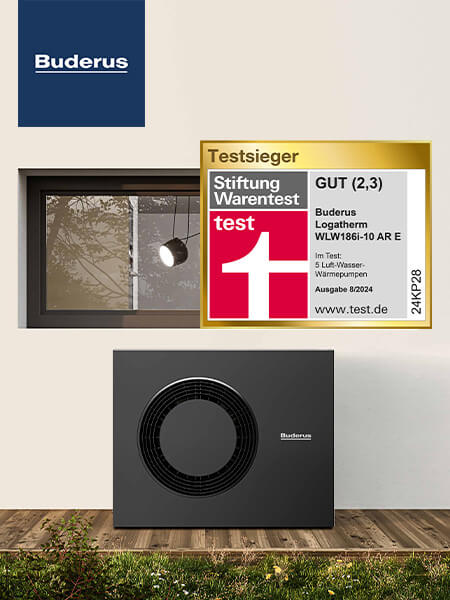 Buderus Testsieger Wärmepumpe