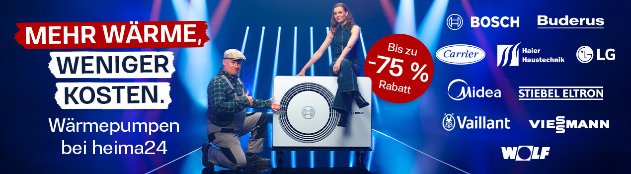 Wärmepumpen für Heizung und Warmwasser in großer Auswahl